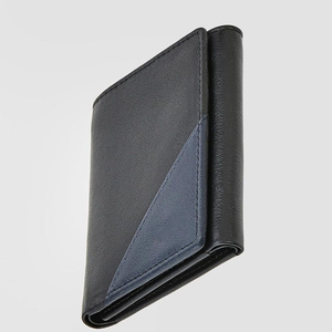 Portefeuille fin en cuir véritable personnalisé fait main avec fermeture éclair et doublure en PVC imperméable – Court, pour homme et femme - Product Image 5