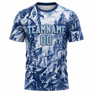 Conjuntos de Camisetas de Fútbol para Club, Sublimadas, Pantalones Cortos de Entrenamiento, Uniformes de Fútbol Personalizados, 100% Poliéster - Product Image 5
