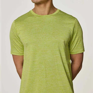 Ensemble de sport décontracté 2 pièces pour homme, été, haute performance, respirant, en tissu tricoté, toile et satin, motif uni - Product Image 3