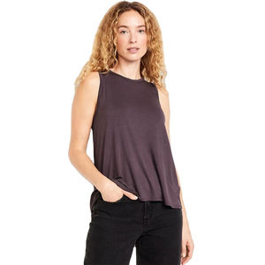 OEM Wholesale Custom <b>Women</b> Sleeveless Tank <b>Top</b> <b>Loose</b> Fit Plain <b>Vest</b> Casual Soft Round Neck Cotton Blend <b>Top</b> for Summer Wear - Product Image 5