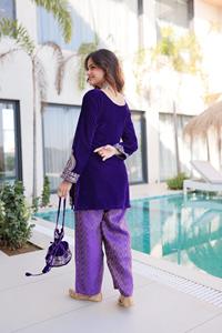 Ensemble Kurti et pantalon prêt-à-porter avec collection Batwa pour femmes, vêtements indiens et pakistanais classiques, Kurti et pantalon pour femmes - Product Image 3