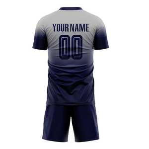 Ensemble de maillots de football pour hommes à dégradé de couleurs, design minimaliste, uniforme de football personnalisé, vêtements de sport à séchage rapide, OEM - Product Image 6