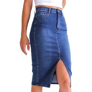 Hot Selling Premium Quality New Style Women Jeans Outfits Sexy Regular Slim Denim Skirt Hot Selling Wholesale Low Price - Product Image 4