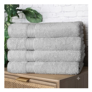 Serviette de bain en coton doux à torsion zéro, haute absorption, séchage rapide, serviette de luxe pour hôtel - Product Image 1