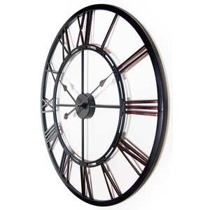 Classic Round Metal <b>Wall</b> <b>Clock</b> Analog Quartz Silent Design for Living Room Bedroom <b>Decoration</b> - Product Image 1