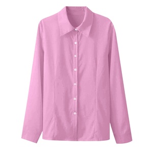 Chemise Formelle Femme en Gros à Manches Longues, Douce, Confortable, Respirante, Écologique, Tricotée 100% Coton, Infroissable, Séchage Rapide - Product Image 5