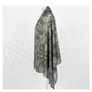 Pañuelo Largo de Seda para Mujer, Estampado Floral, Elegante, Multifuncional, Accesorio de Moda para Todas las Temporadas - Product Image 3