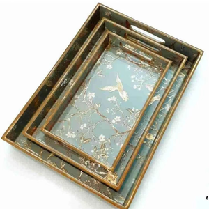 ถาดไม้ MDF งานฝีมือธรรมชาติ คุณภาพพรีเมียม ขนาดสั่งทำได้ สำหรับเสิร์ฟบนโต๊ะครัว ร้านอาหาร และอุปกรณ์โรงแรม - Product Image 1