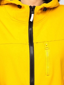 Women's Winter Knitted Softshell Jacket 100% Polyester Comfortable Outdoor Breathable Stand Collar Custom <b>Designed</b> Front - Product Image 2