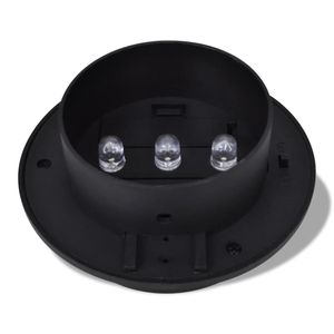 Juego de 6 Lámparas Solares de Jardín de Plástico Resistente de Color Negro, Colección de 6 Lámparas Solares - Product Image 5