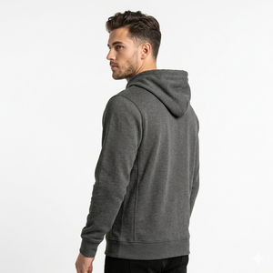 Sudadera con capucha moderna para hombre sin cremallera, suave, de forro polar premium, estilo pullover, corte relajado y cómodo para gimnasio, actividades al aire libre y ropa urbana. - Product Image 2