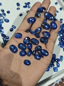 Handmade Blue <b>Lapis</b> <b>Lazuli</b> Faceted Oval Gemstones Natural Loose Stones Jewelry Making Supplies Wholesale - Product Image 1