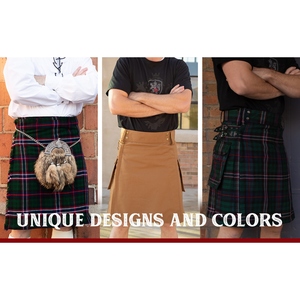 Sporran Tradicional Escocés de Piel con Cresta de León Grabada, Bolsa para Kilt, Vestido Highland, Sporran con Borlas y Lazos para Cinturón - Product Image 5