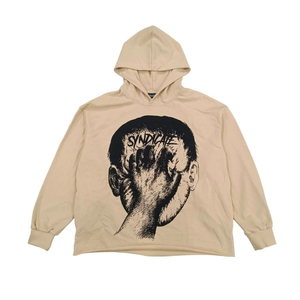 Unisex Regular Fit Crop Hooded Acid <b>Wash</b> Anti-Wrinkle Double Pocket Front Streetwear Hoodie Solid Color Knitted 370g 100% Cotton - Product Image 4