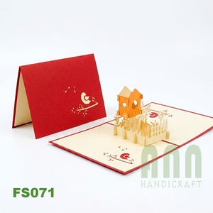 Tarjeta de Regalo 3D Hecha a Mano de Alta Calidad con Diseño de Nido de Pájaro, Hecha en Vietnam, Tarjeta de Amistad con Diseño Troquelado, Manualidades de Papel Impresas para el Día de San Valentín - Product Image 3