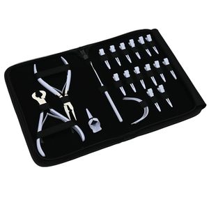 Set de Accesorios para Extensiones de Cabello de Salón: Pinza Onduladora, Removedor, Cortador de Queratina, Gancho para Cabello, Anillo Separador, Clips de Estilizado, Agujas - Product Image 1
