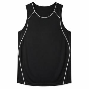 <b>Top</b> Trending Custom <b>Men's</b> <b>Black</b> O-Neck Sleeveless <b>Tank</b> <b>Top</b> Knitted Polyester Quick Dry Sporty Fit Breathable Eco-Friendly - Product Image 2