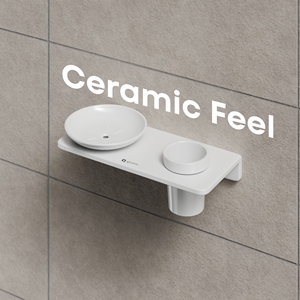 Grand porte-savon carré en verre avec support mural, accessoire de salle de bain, base en métal résistant à la rouille, plateau de rangement pour savon pour la baignoire - Product Image 3