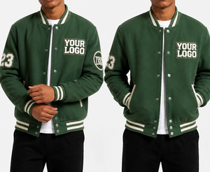 Custom Embroidered Logo Varsity <b>Jacket</b> <b>Men</b> Wool Blend Letterman <b>Jacket</b> Baseball <b>Jacket</b> For College Boy - Product Image 3