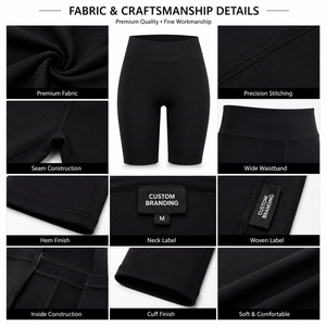 Shorts cyclistes taille haute personnalisés pour femmes OEM ODM Marque privée Yoga Gym Fitness Compression Activewear - Product Image 5