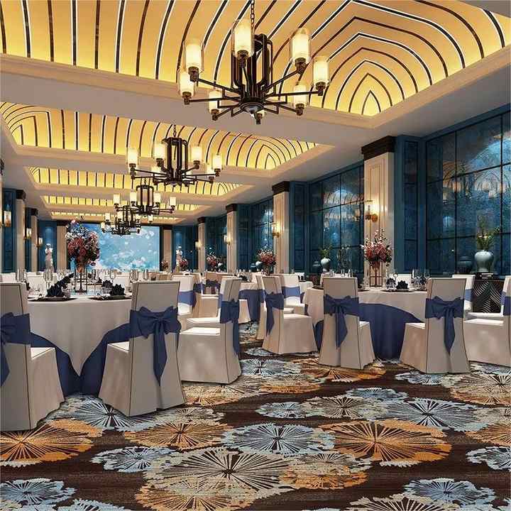Hotel Casino Banquet Hall Living Room Bedroom Flower Pattern Design