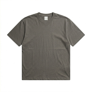 T-shirts pour hommes en coton 100% de haute qualité, vente en gros, personnalisables avec logo, t-shirts surdimensionnés, impression en relief, t-shirt personnalisé - Product Image 3