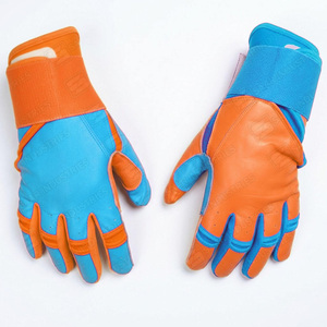 Guantes de Bateo de Cuero SAAR INDUSTRIES, Negros y Blancos, Acolchados, con Cierre de Gancho y Bucle, Unisex, para Adultos, Entrenamiento, Mano Izquierda, Ecológicos, Duraderos, Talla XXL - Product Image 2