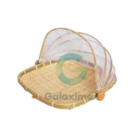 Set de table triangulaire en bambou tressé, écologique, classique, couleur naturelle, réutilisable, pliable, 35 cm, couvre-aliments, ustensiles de cuisine, table