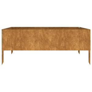 Grand lit de jardin surélevé en acier Corten rouillé durable, fournitures de jardinage - Product Image 3