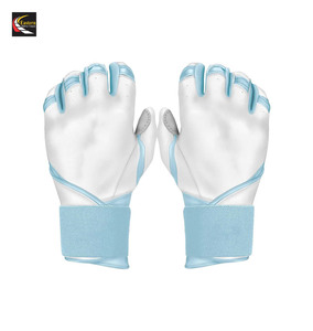 Gants de frappe de baseball professionnels Bruce Bolt de qualité supérieure en cuir fendu antidérapant avec logo personnalisé imprimé - Product Image 4