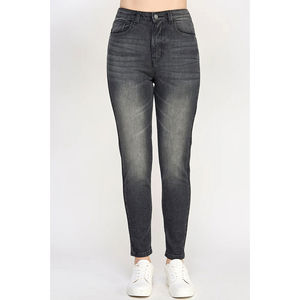 Jeans en denim pour femmes, coupe slim, tendance streetwear, confortables, décontractés, pantalons en denim tendance pour femmes, service OEM, vente en gros - Product Image 1