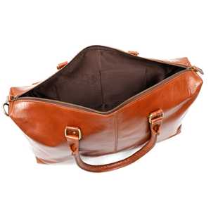 Maletín Zolo de Cuero Genuino con Cierre de Cremallera, Diseño Duradero, Color Marrón, Forro de Poliéster, Lujoso y Moderno - Product Image 1