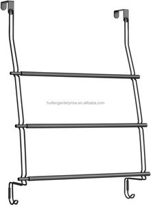 3 tầng Over-the-DOOR treo tường hiện đại tất cả các kim loại khăn Rack tổ chức kệ có thể tháo rời Thiết kế móc đường ray cho khách sạn căn hộ - Product Image 2