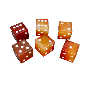Stone Red carnelian D6 Dice Cube Natural Gemstone Crystal Stone D6 Dice Engraved Stone Custom Dice <b>Sets</b> - Product Image 4