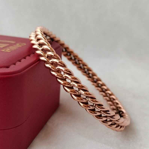 Handmade Trendy Elegant Copper <b>Bangle</b> <b>Bracelet</b> <b>Diamond</b> Adjustable 6-9 Inches Men Women's Party Wedding Accessory Lovers Inspired - Product Image 4
