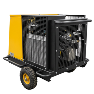 Compresor de Aire Portátil de Gasolina Tipo Tornillo de 15 Bares y 45 CFM para Instalación de Cable de Fibra Óptica, Proveedor OEM - Product Image 4