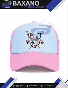 Gorra Trucker con Impresión 3D de la Hermandad Gamma Phi Delta - Diseño Verde y Rosa de Primera Calidad, Gorra Trucker GPD - Product Image 4