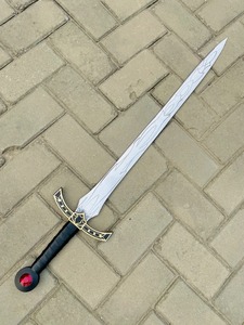 Couteau de chasse avec manche en bois, lame en plastique à pointe tombante, bord droit, taille personnalisable, DIY, OEM pour cosplay et exposition - Product Image 4
