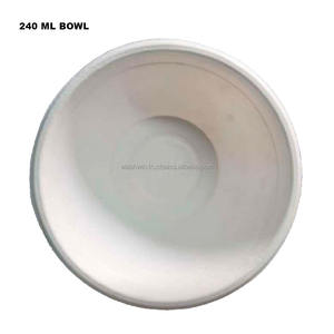 High Quality <b>Disposable</b> 100% Compostable Baggasse Tableware 240ML <b>Bowls</b> Biodegradable Wholesale/Retail Price Export India - Product Image 4