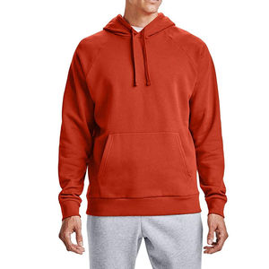 Sweat-shirt à capuche rouge pour homme, coupe classique, imprimé léopard, pull décontracté, poche avant, tissu polaire, hiver, polyester/coton - Product Image 2