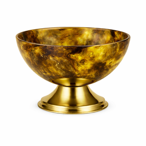 Nouveauté : Bol décoratif en résine colorée avec base noire pour la décoration de la maison et du bureau, pièce maîtresse moderne et élégante, dernière tendance - Product Image 6