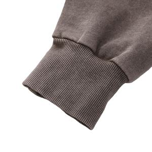 เสื้อมีฮู้ดฟอกสีกรดสำหรับผู้ชาย, เสื้อแนวสตรีทผ้าฝ้าย100% โอเวอร์ไซส์2026ซักกรด - Product Image 3