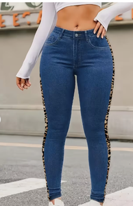 Jeans de Mezclilla para Mujer TRIBON SPORTS, Corte Regular, Cintura Alta, Pierna Recta, Sin Elasticidad, Largo Completo - Product Image 6