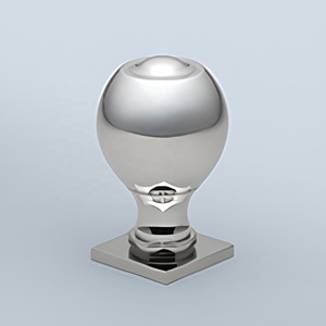 Poignée de meuble ovale décorative en laiton, style factice, design traditionnel, nickel poli, pour armoire et commode de cuisine - Product Image 4