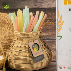 หลอดดูดน้ำจากฟางข้าวแบบเป็นมิตรต่อสิ่งแวดล้อม ย่อยสลายได้ รับประทานได้ จำหน่ายส่ง ราคาโรงงาน รับผลิตแบบ OEM ODM ปริมาณสั่งซื้อขั้นต่ำน้อย ผลิตในเวียดนาม - Product Image 5