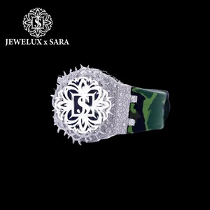 Reloj de Lujo de la Mejor Calidad, Color Militar Mossinate, con Correa de Goma y Diamantes, para Deportes al Aire Libre, Viajes y Uso Diario, Disponible en Oferta - Product Image 3