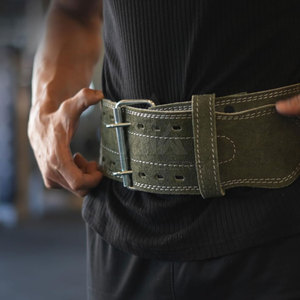 Wholesale Custom Cowhide Lightweight Durable Waterproof High Quality Unisex Weightlifting <b>Belt</b> Non-Slip <b>Gym</b> Fitness Support - Product Image 6