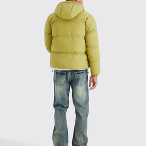 Men's Winter Stand Collar <b>Waterproof</b> Puffer <b>Jacket</b> with PolyesterCotton <b>Padding</b> Casual Bomber Outwear for 2025 - Product Image 2