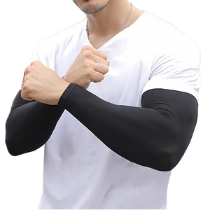 Manchons de cyclisme anti-UV noirs pour hommes - Product Image 1