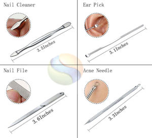 Ensemble de manucure et pédicure de luxe, personnalisable, outils à ongles en acier inoxydable de haute qualité - Product Image 6